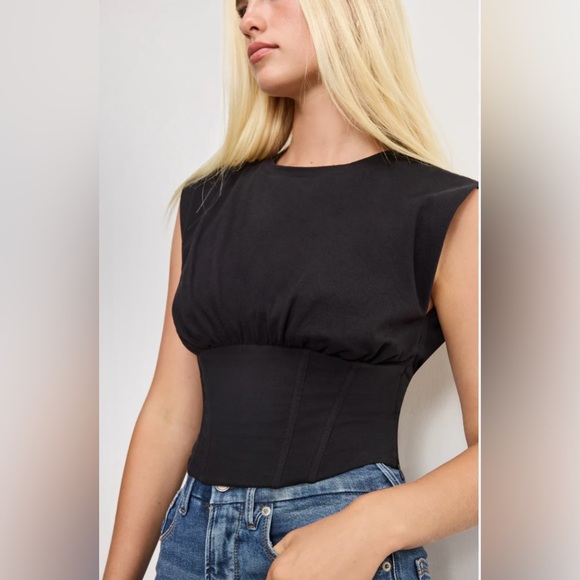 Good American Tops - Good American sleeveless corset top black size 0 (XS) style GT0318